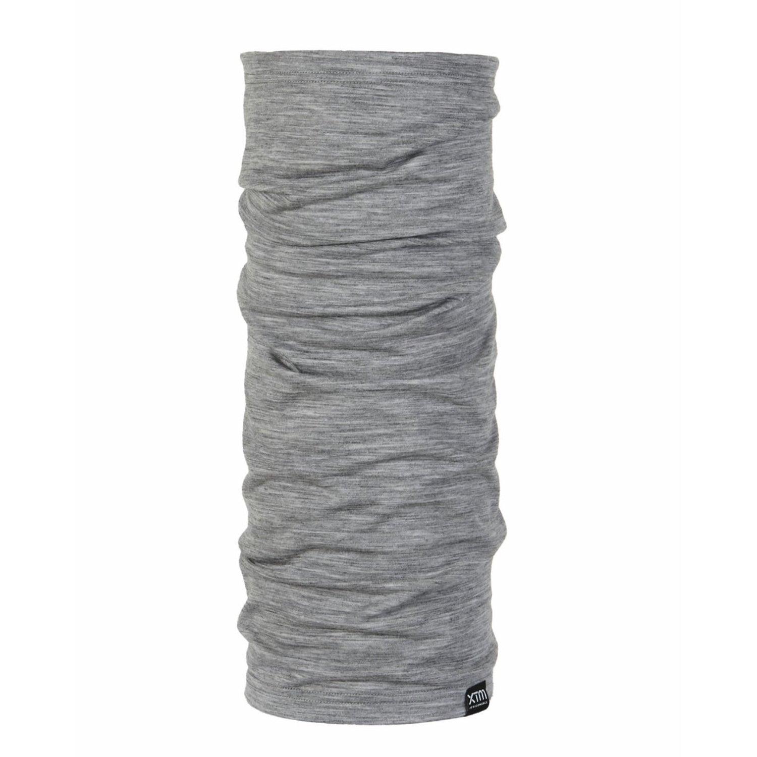 Gray neck gaiter on a white background