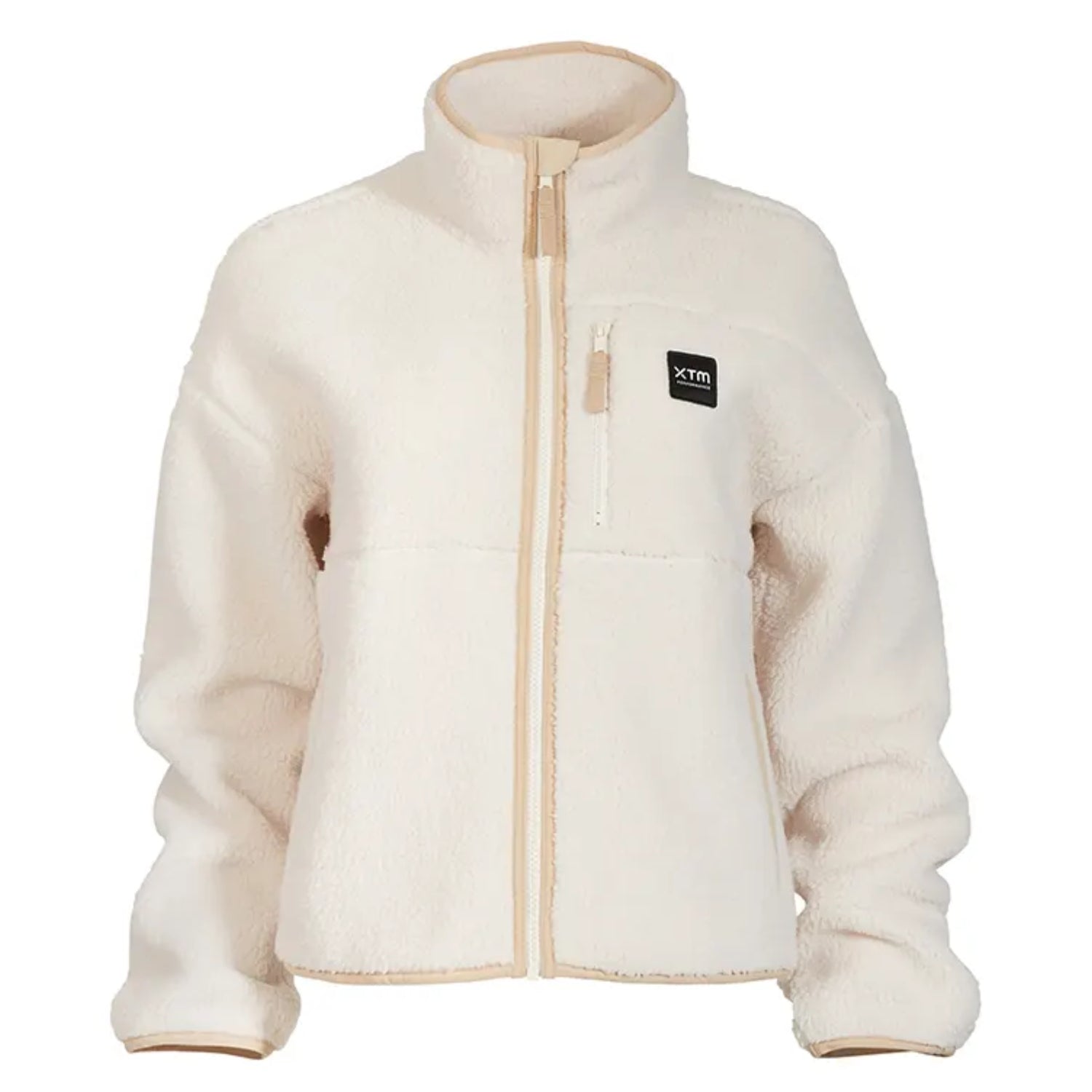 XTM Banksia Womens Plus Size Full Zip Fleece Jacket Bone Size 18