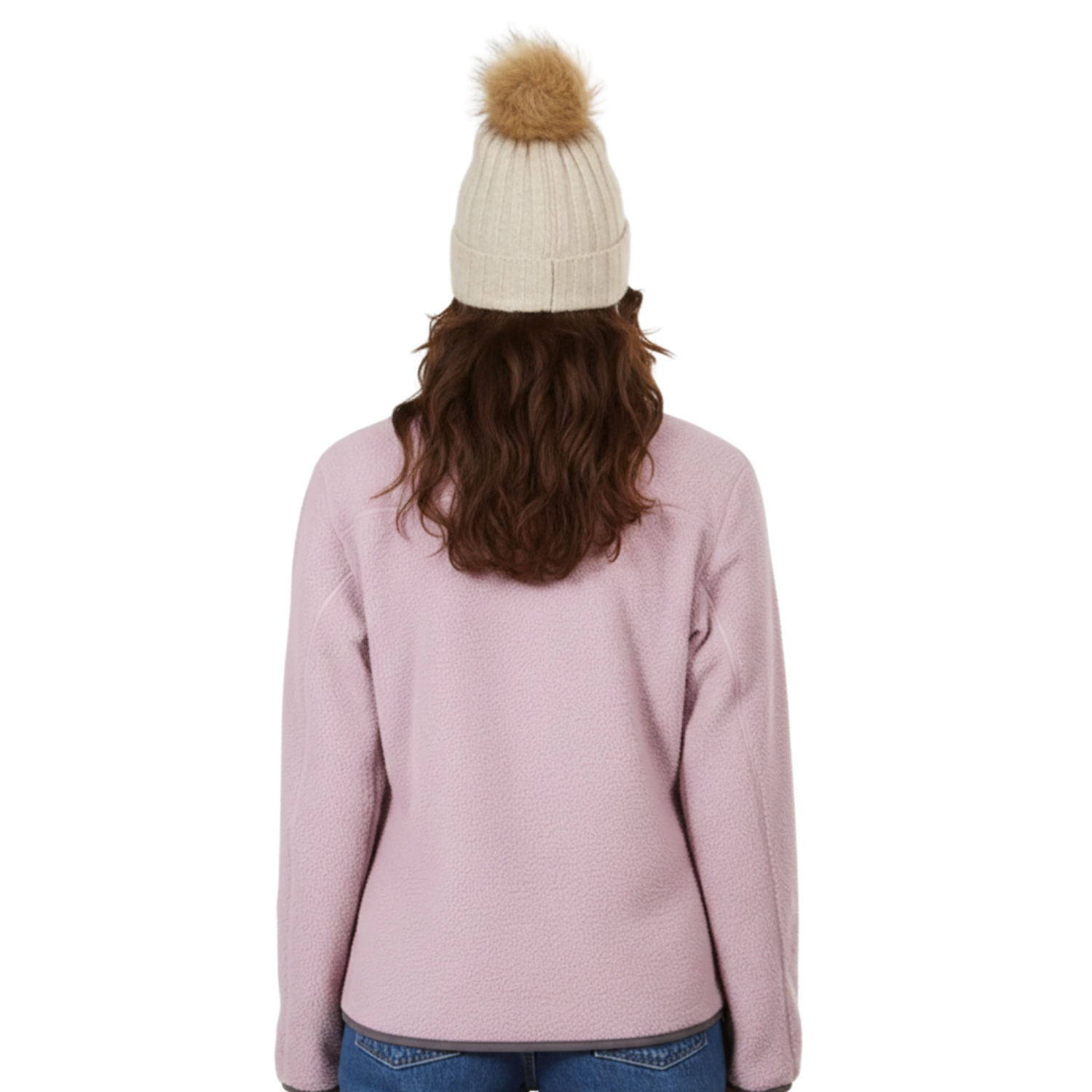 XTM Camper Womens Plus Size Full Zip Fleece Jacket Fog Size 18