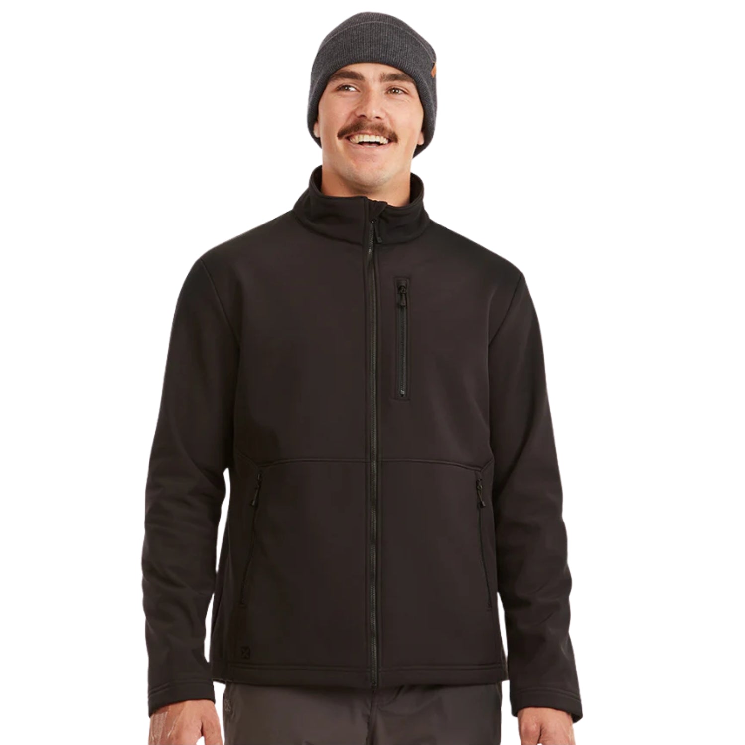 XTM Howl Unisex Softshell Jacket Black Plus Size 3XL