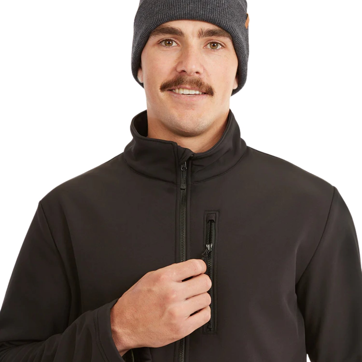 XTM Howl Unisex Softshell Jacket Black Plus Size 3XL