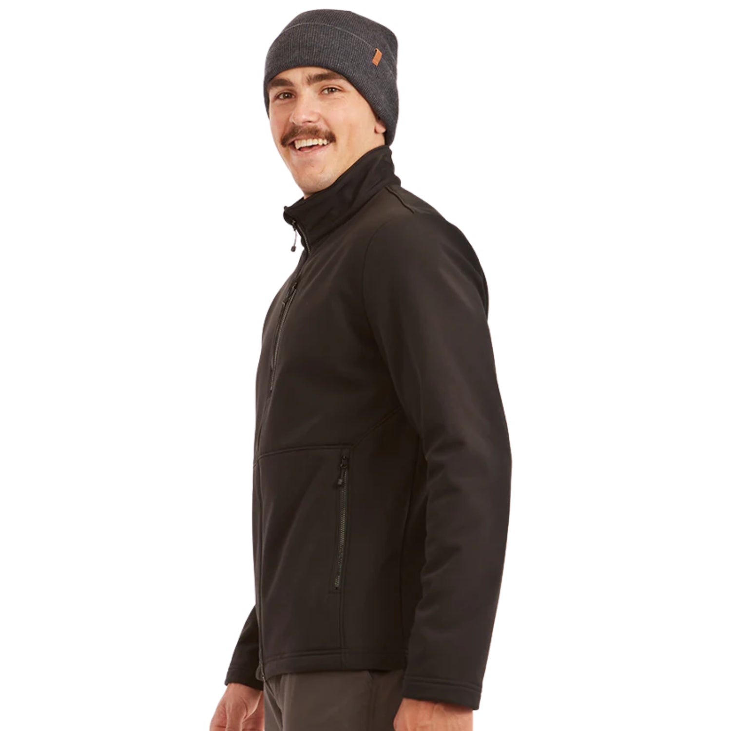 XTM Howl Unisex Softshell Jacket Black Plus Size 3XL