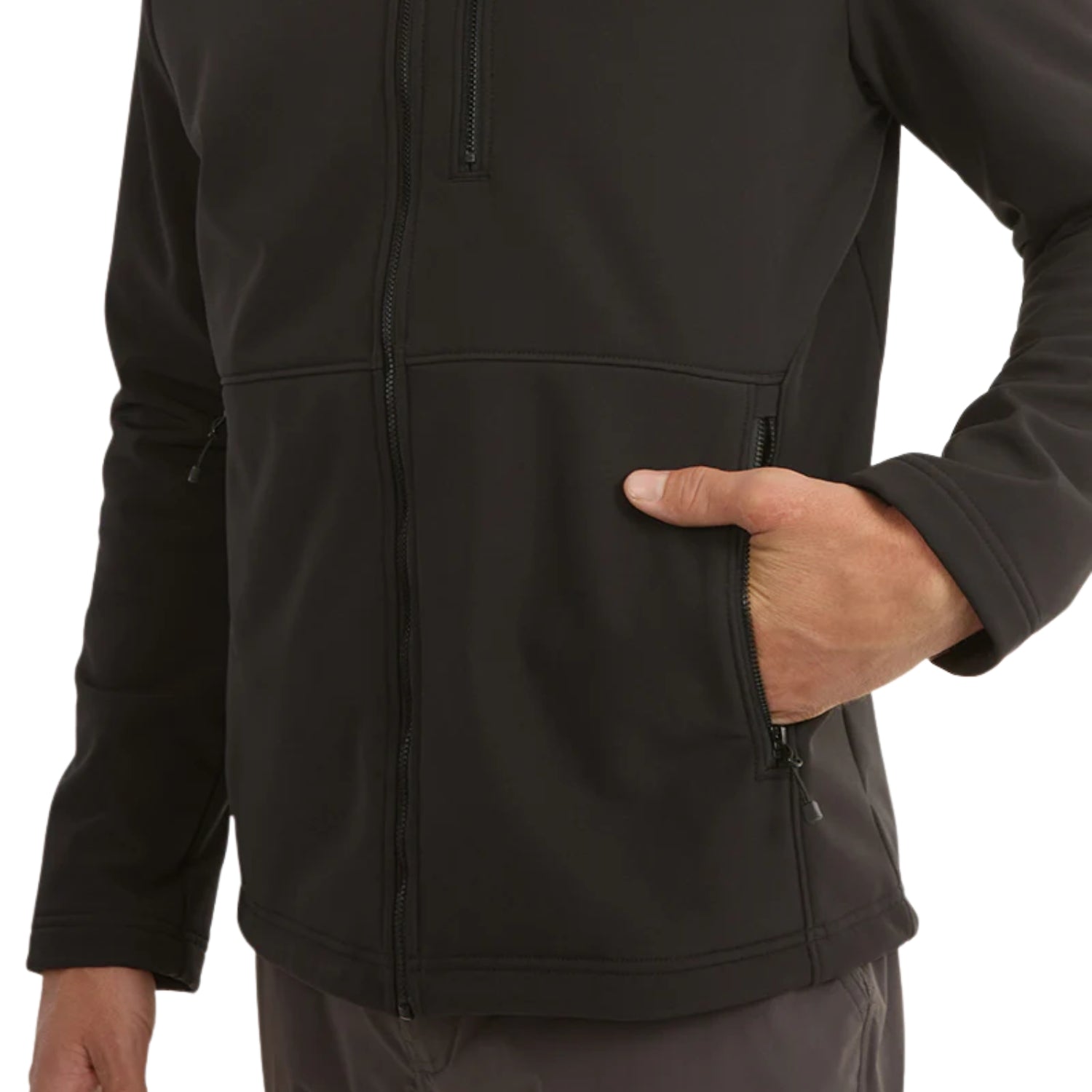 XTM Howl Unisex Softshell Jacket Black Plus Size 2XL - 3XL