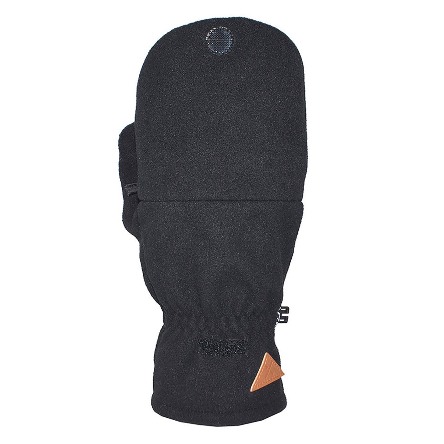 XTM Scope Hooded Fingerless Microfleece Black Gloves