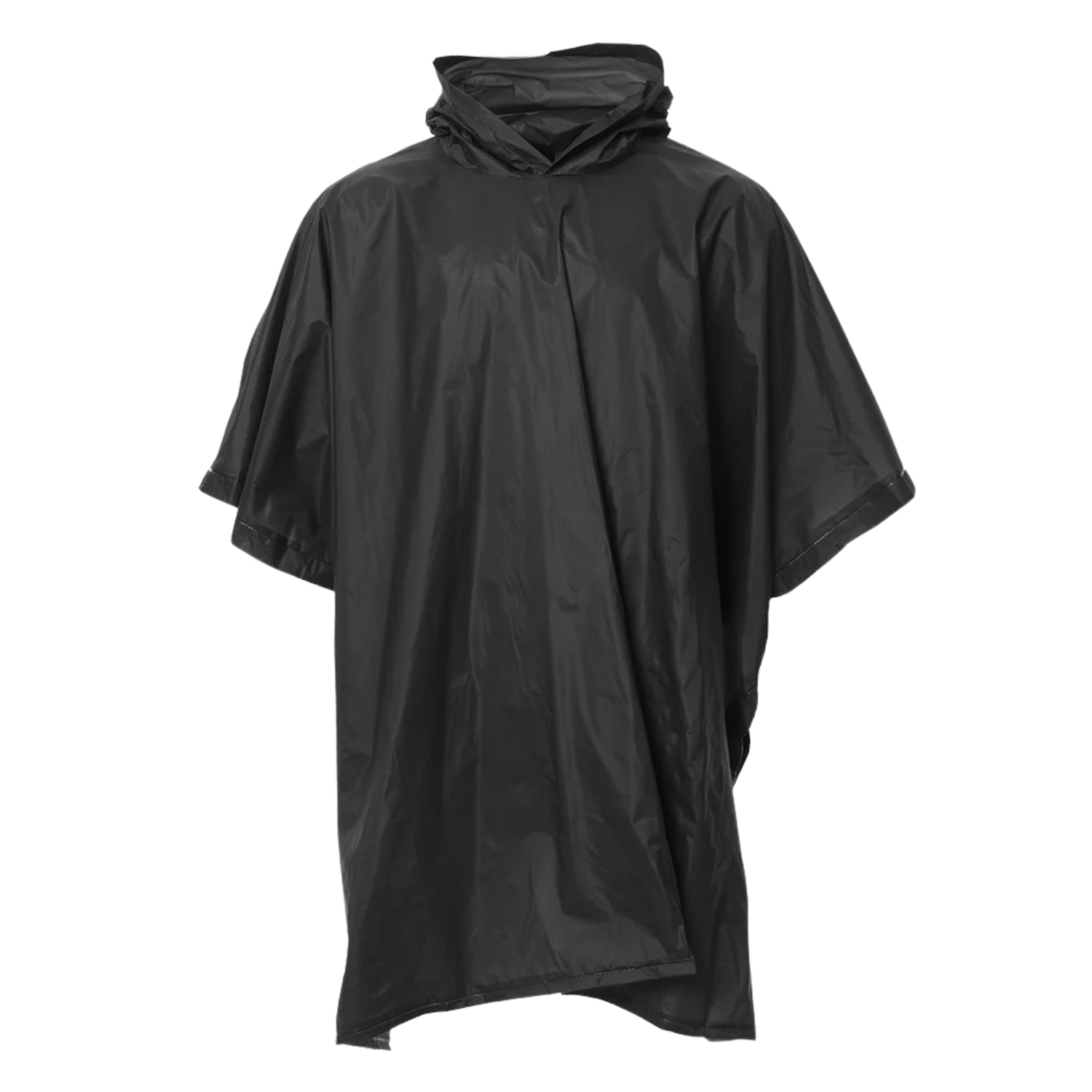 XTM Stash Unisex Packable Rain Poncho Black