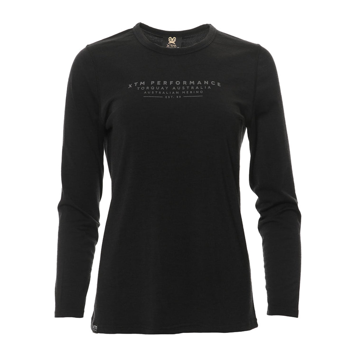 XTM Traverse Merino Wool Women's Long Sleeve Shirt Black Sizes 18 - 26