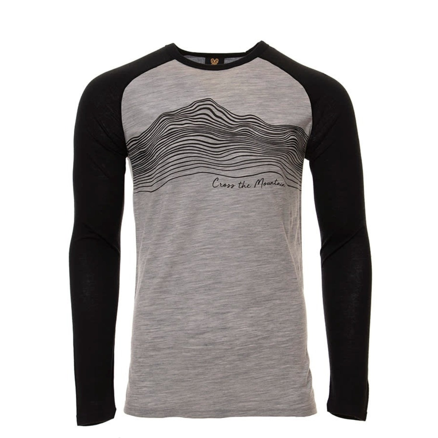 XTM Mountain Merino Wool Unisex Long Sleeve Shirt Grey/Black Size 2XL-6XL