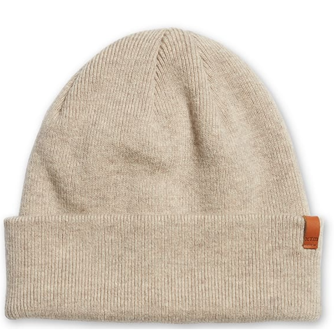 XTM Bluff Merino Wool Beanie - Dark Grey & Natural
