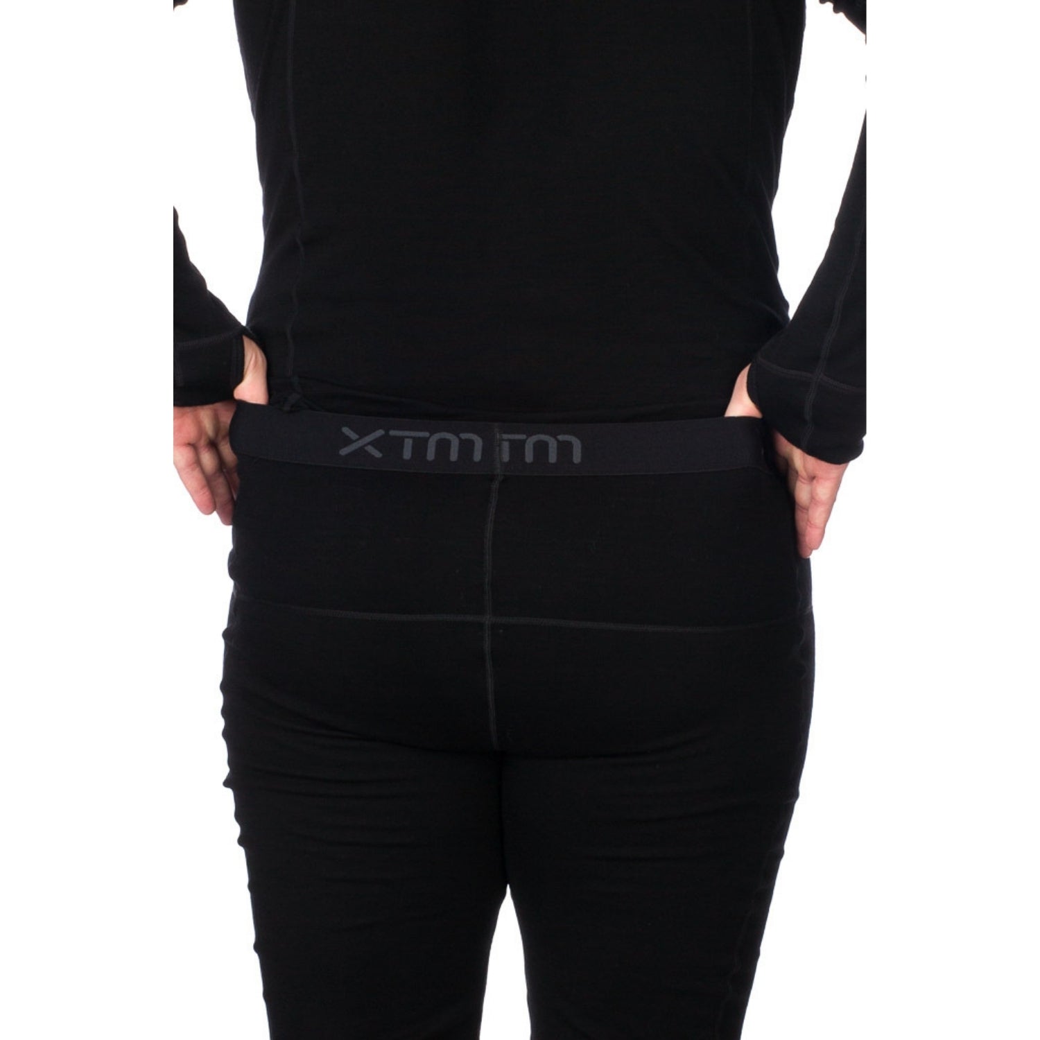 XTM Siberia Merino Wool Unisex Plus Size Thermal Pants Black XL-7XL