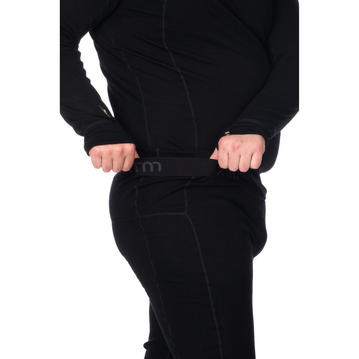 XTM Siberia Merino Wool Unisex Plus Size Thermal Pants Black XL-7XL