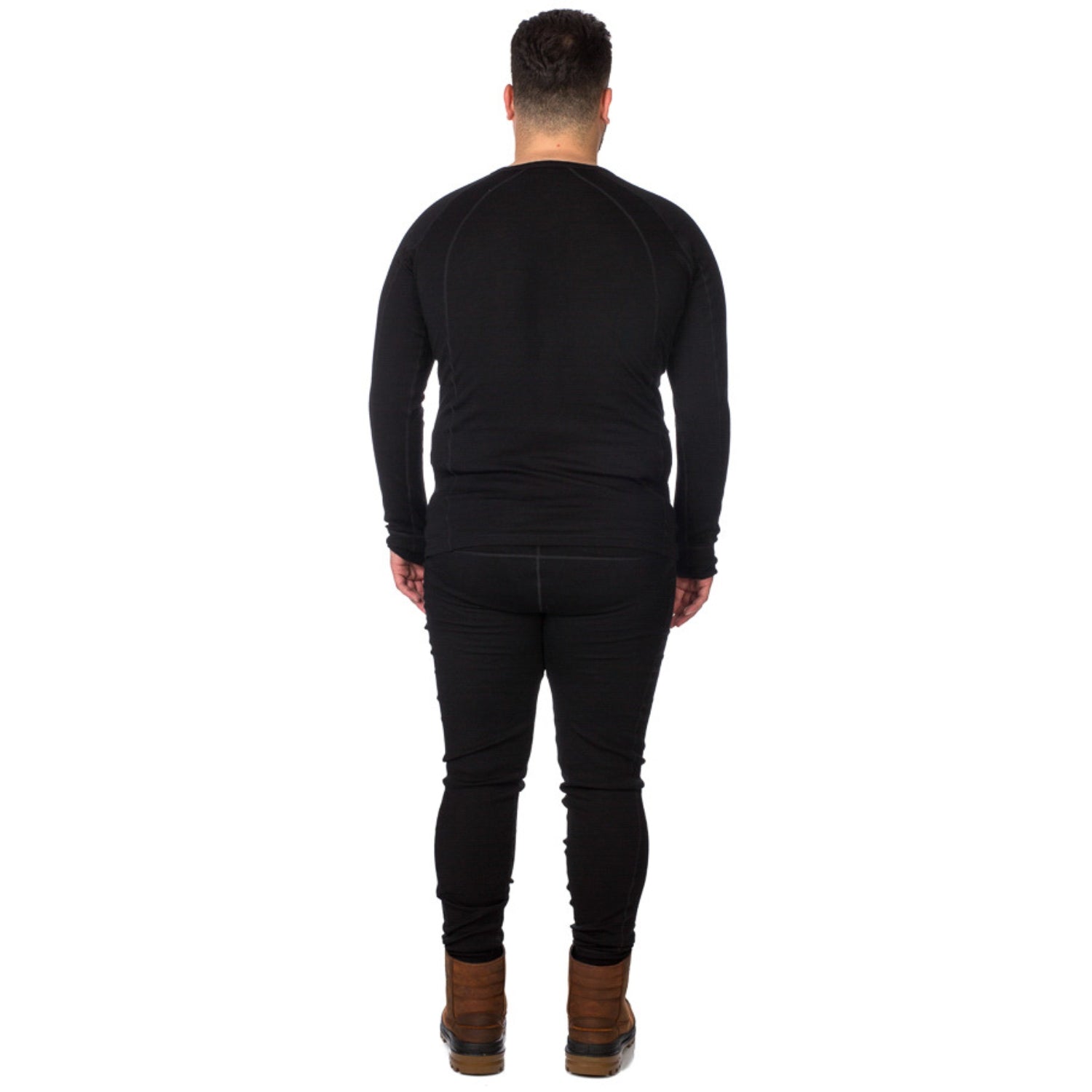 XTM Siberia Merino Wool Unisex Plus Size Thermal Top Black XL-7XL