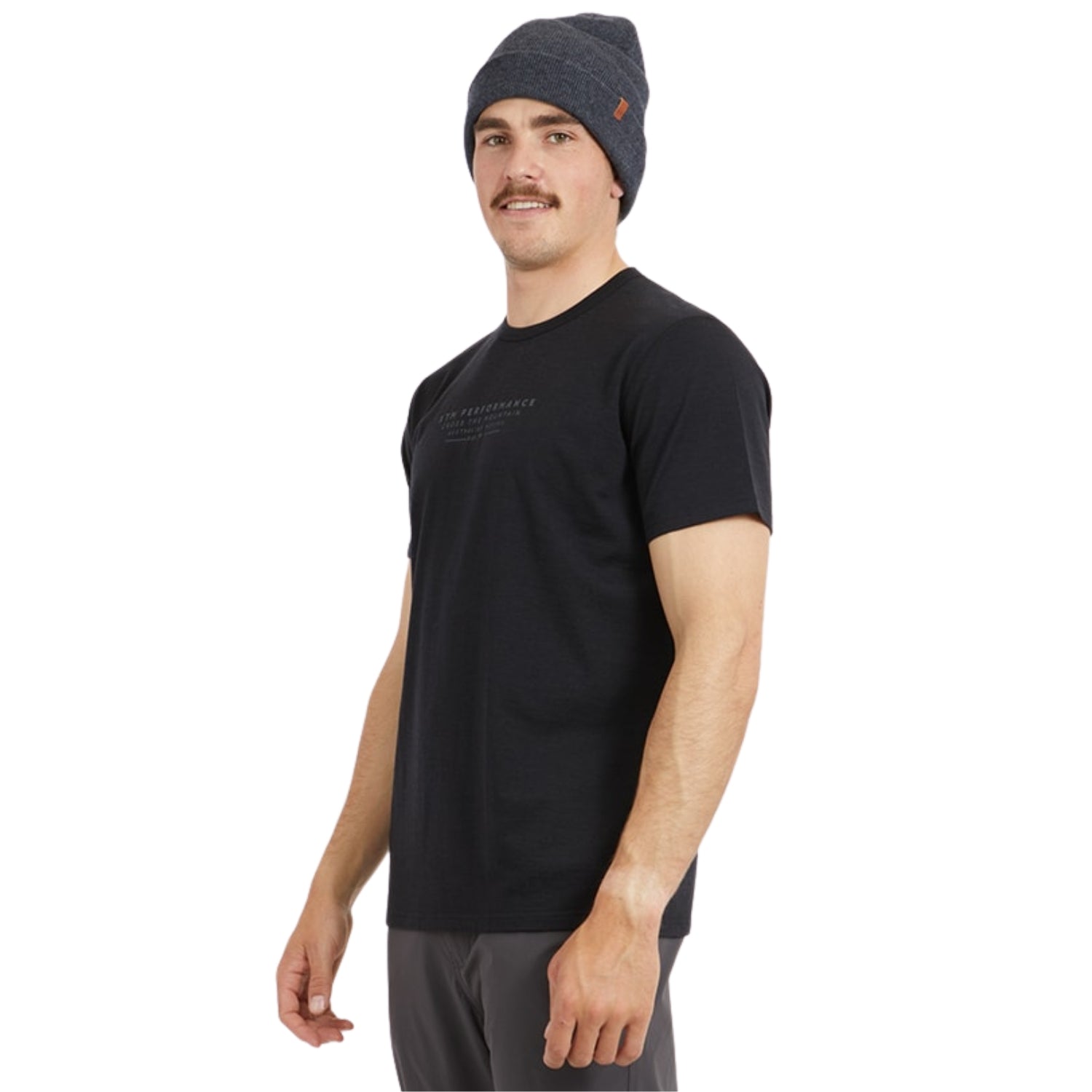 XTM Trail Merino Wool Mens Plus Size T-Shirt Black Sizes 2XL - 7XL