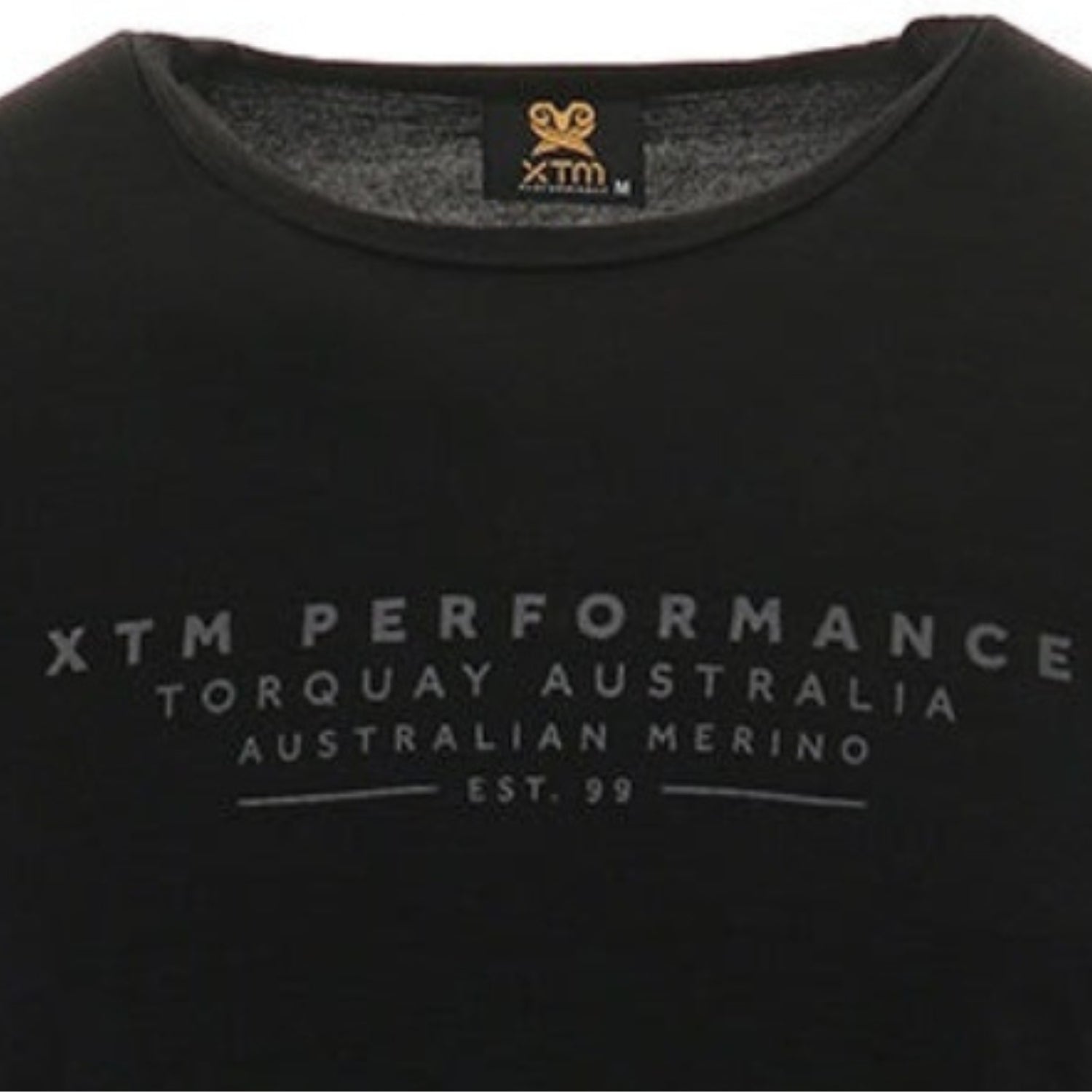 XTM Trail Merino Wool Mens Plus Size T-Shirt Black Sizes 2XL - 7XL