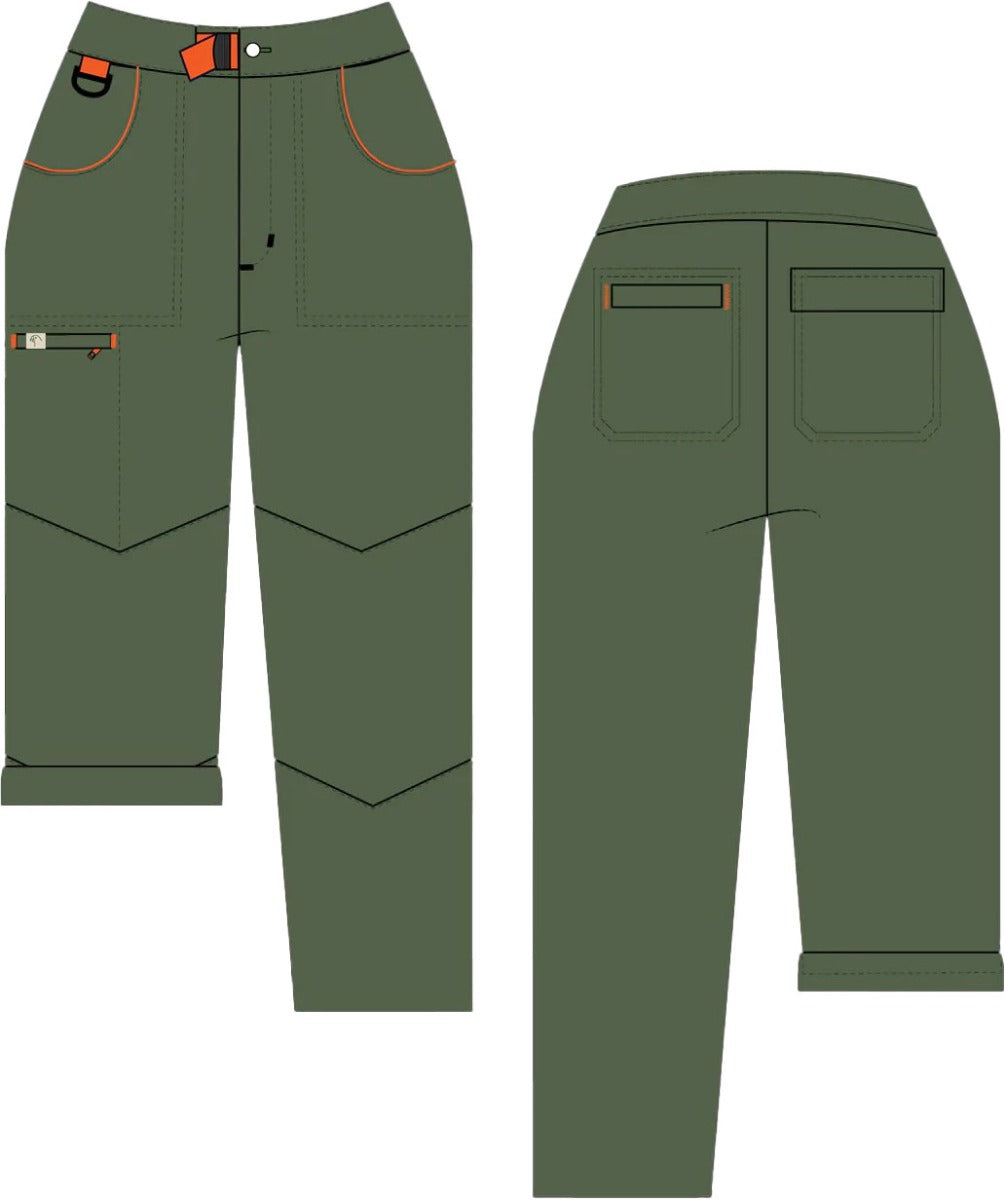 Alpine Parrot Ponderosa Pant Mountain Fit Green Sizes 22-32