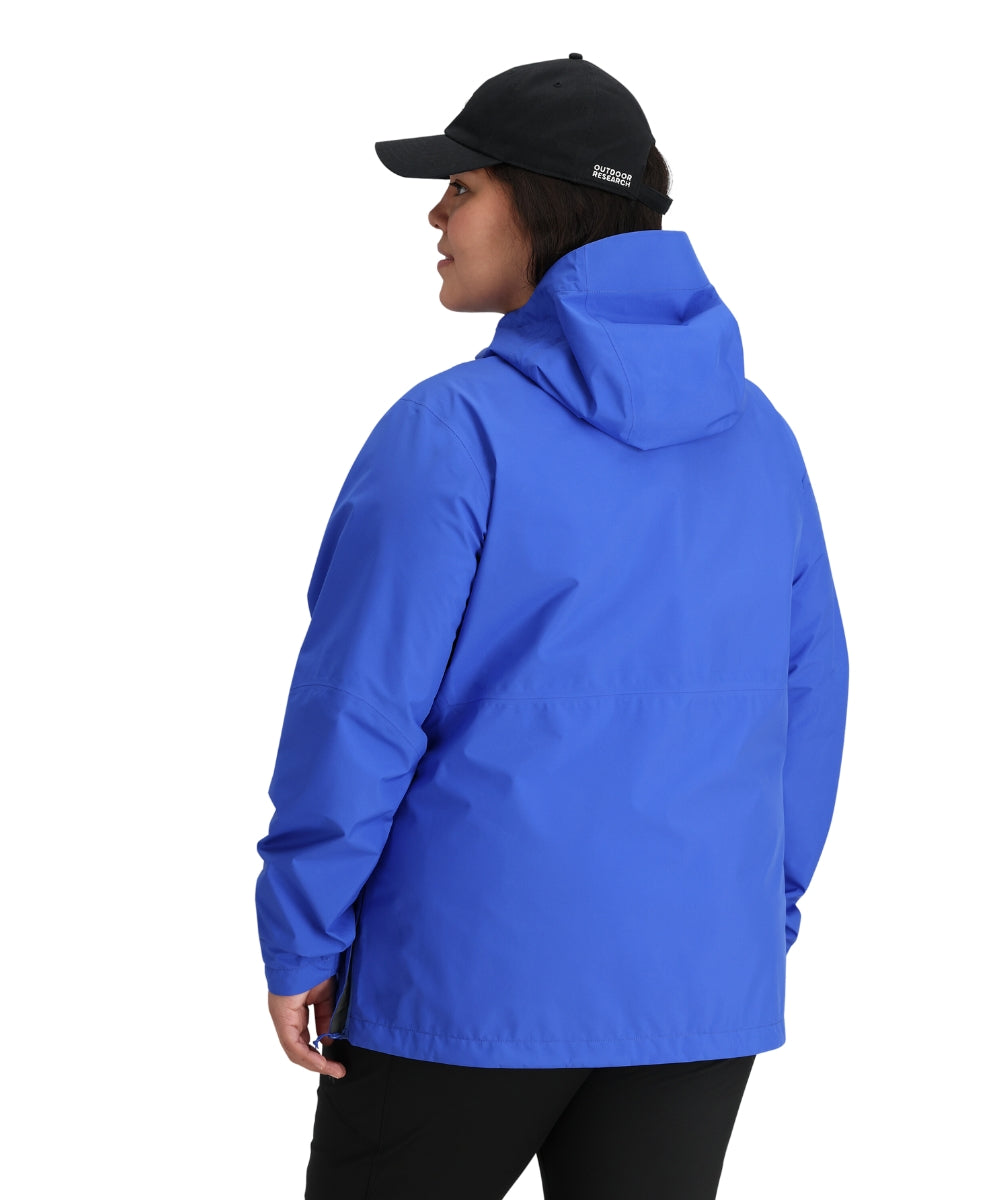 Outdoor Research Women’s Aspire II Goretex Rain Shell Jacket Ultramarine sizes 2X & 4X