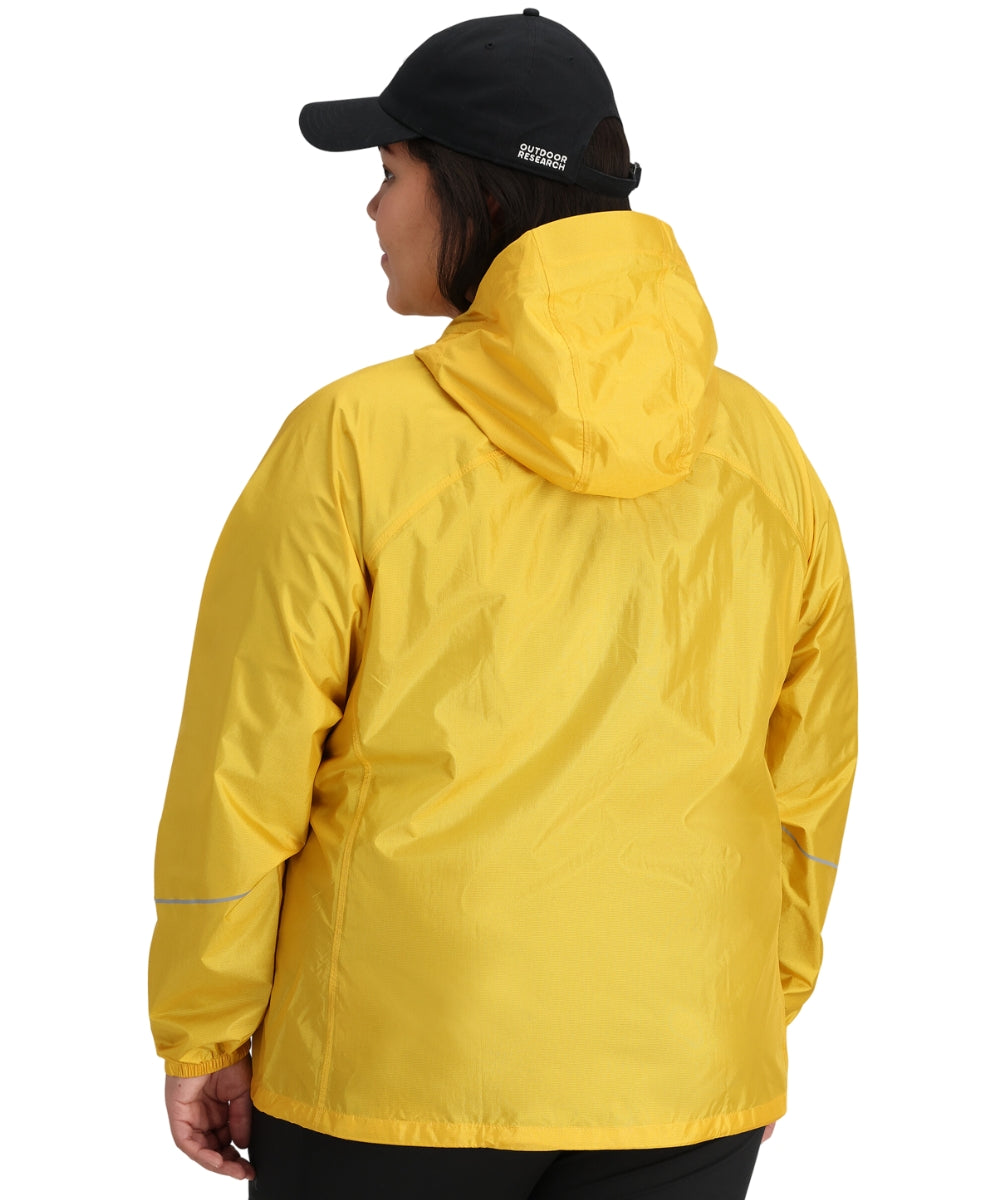 CLEARANCE - Outdoor Research Helium Women's Plus Size Rain Jacket Saffron USA size 3X