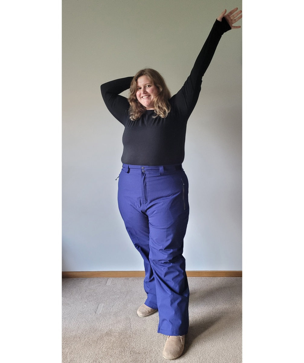 CLEARANCE - Cartel Arctic Stretch Women’s Snow Pant Blueberry Navy Short Size 2XL