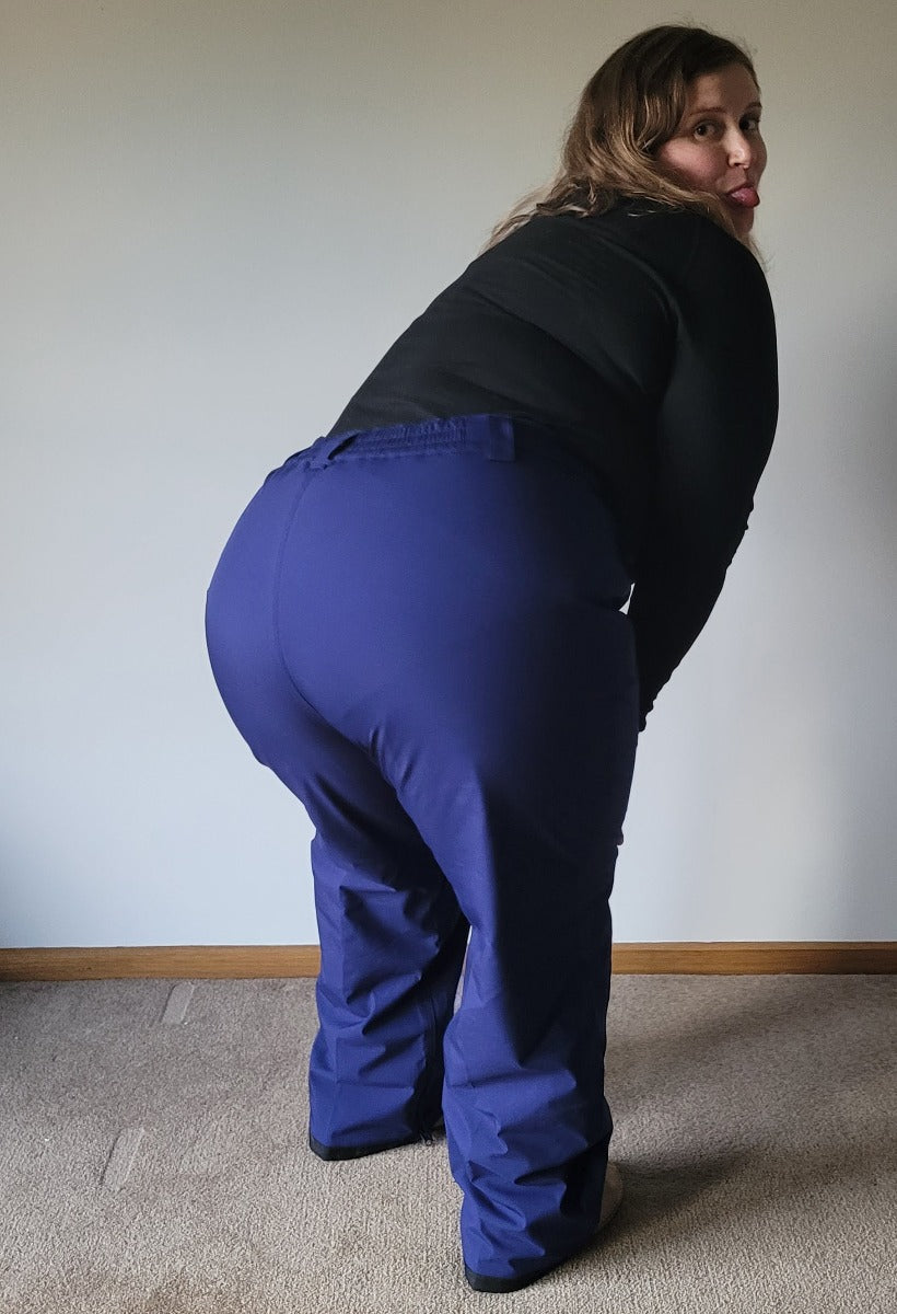 CLEARANCE - Cartel Arctic Stretch Women’s Snow Pant Blueberry Navy Short Size 2XL