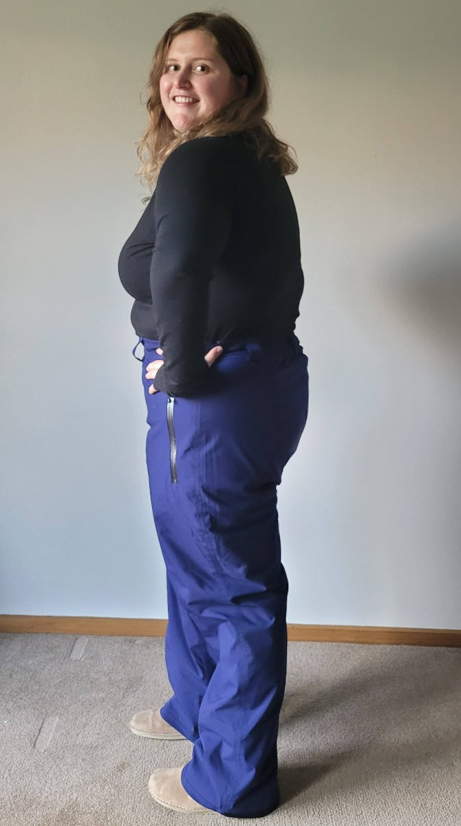 CLEARANCE - Cartel Arctic Stretch Women’s Snow Pant Blueberry Navy Short Size 2XL