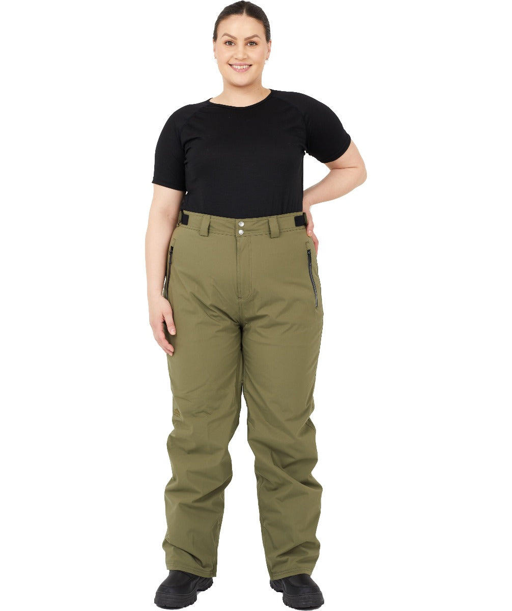 Cartel Arctic Stretch Womens Ski Pants Army Plus Sizes 3XL-8XL