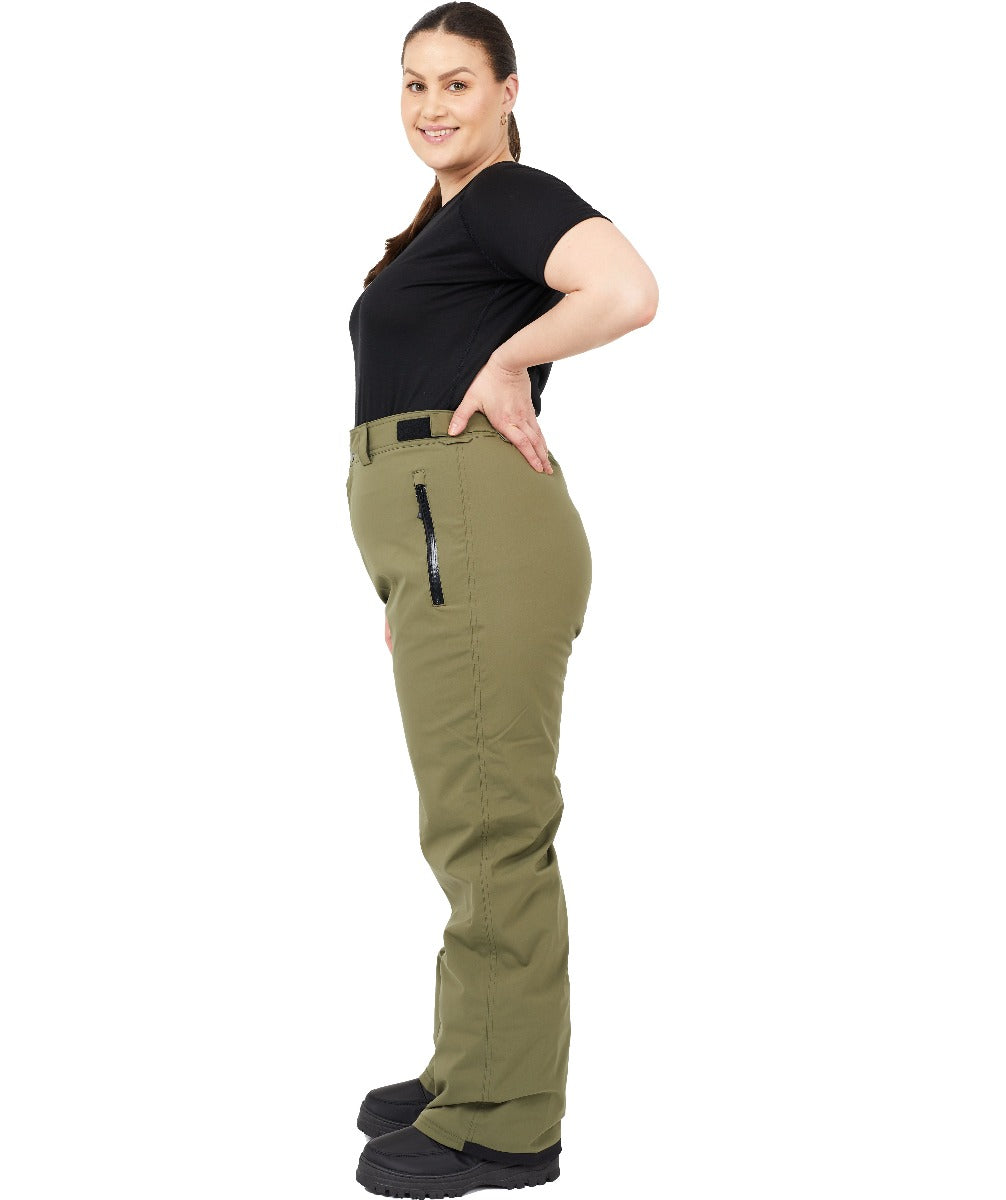 Cartel Arctic Stretch Womens Ski Pants Army Plus Sizes 3XL-8XL