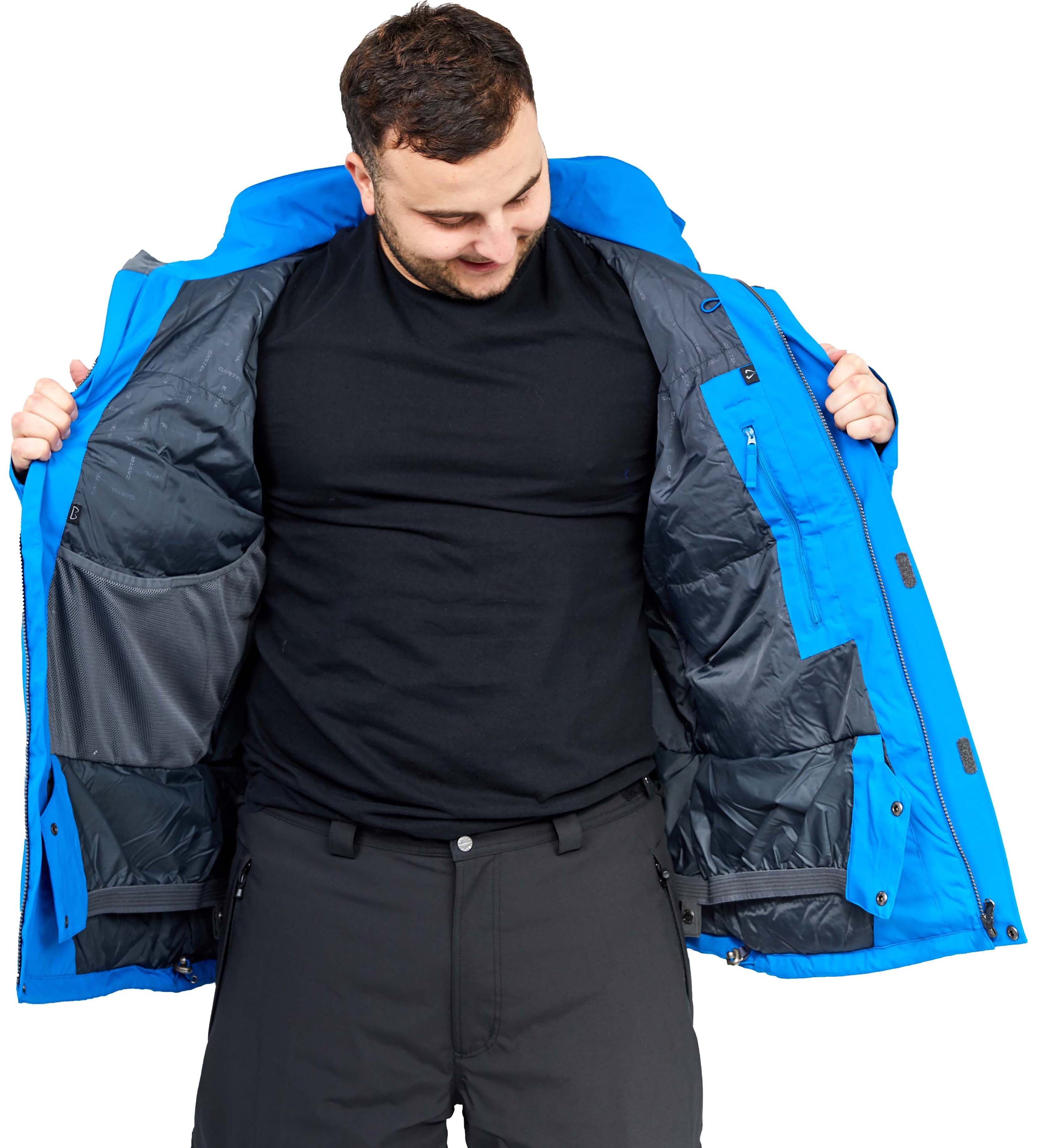 Cartel Bankso Mens Snow Jacket Blue Plus Size 3XL