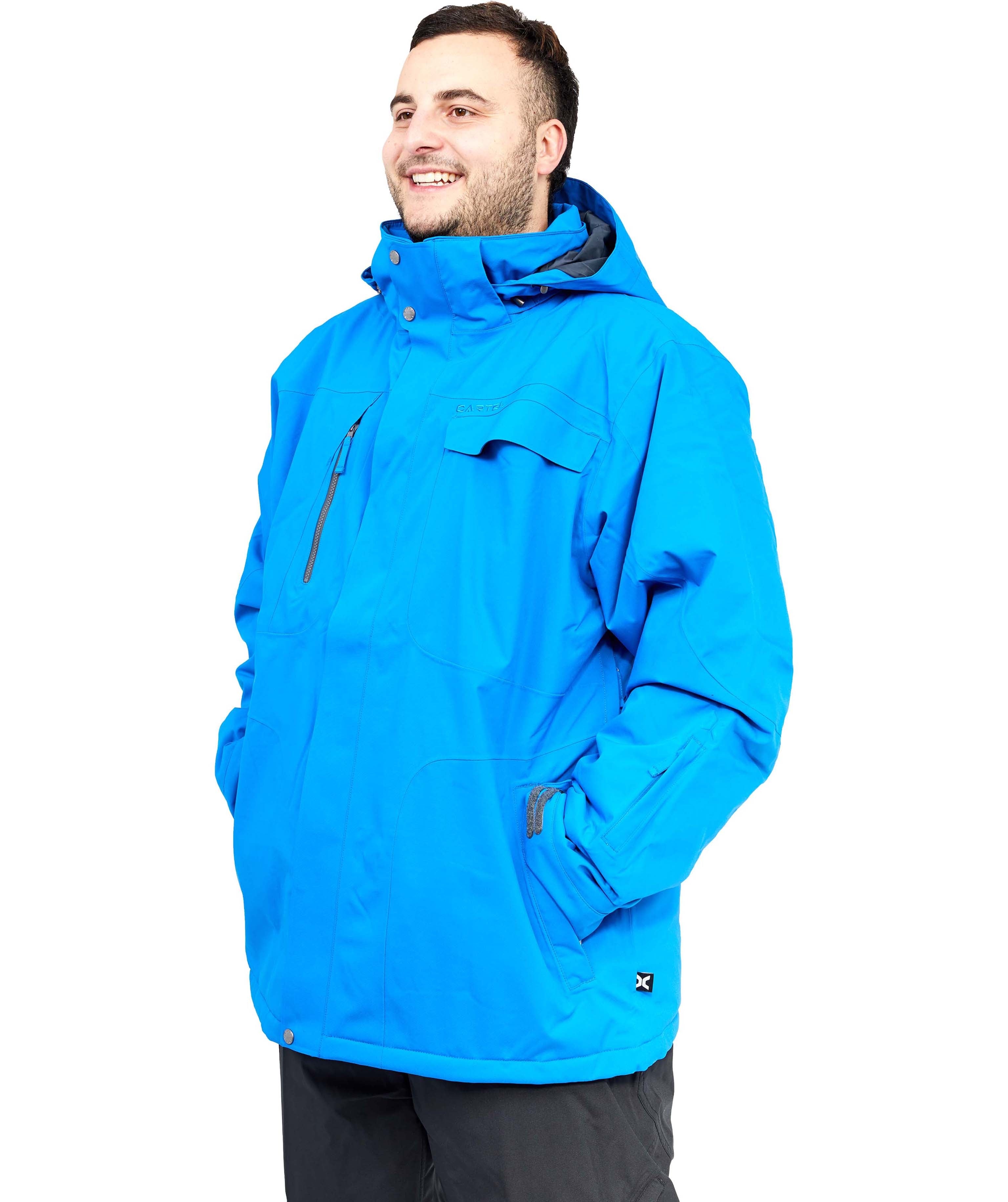 Cartel Bankso Mens Snow Jacket Blue Plus Size 3XL