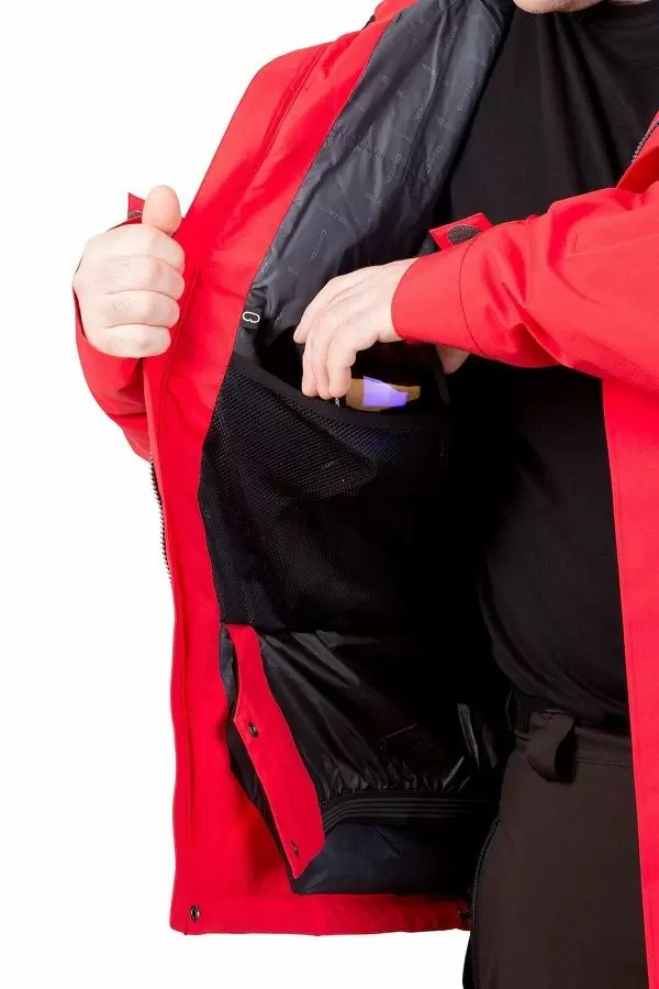Cartel Bankso Mens Plus Size Ski Jacket Red Stretch 3XL-5XL & 8XL