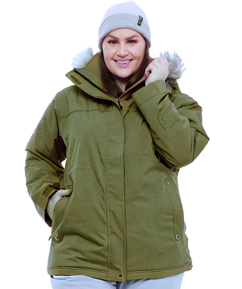 CLEARANCE - Cartel Brooklyn Stretch Ski Jacket Army Size 20