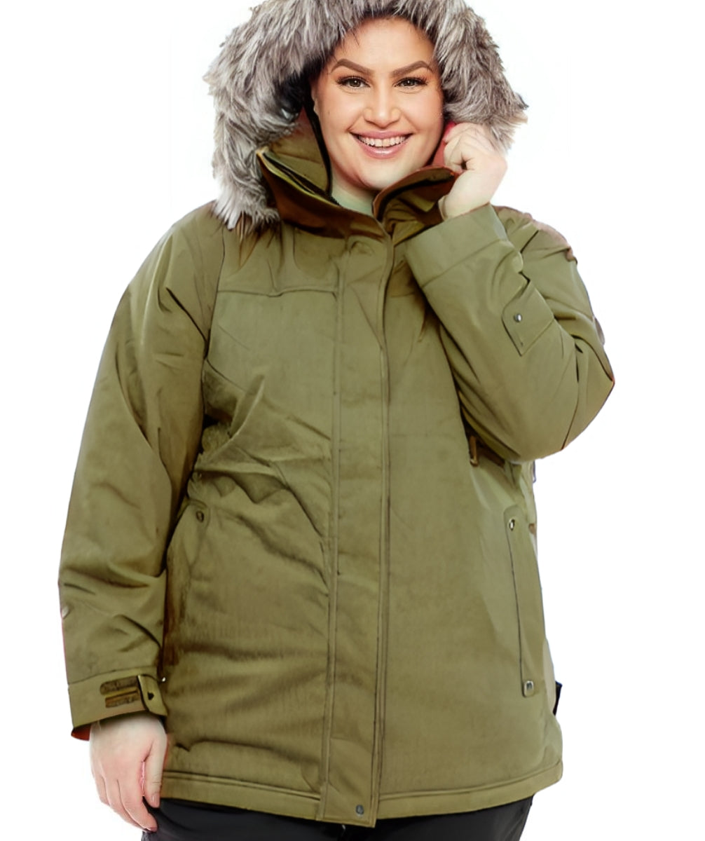 CLEARANCE - Cartel Brooklyn Stretch Ski Jacket Army Size 20