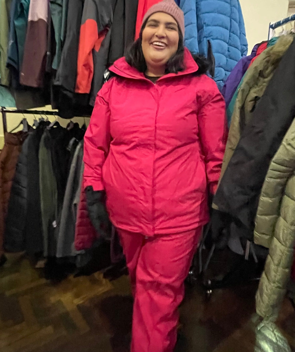 Cartel Brooklyn Ski Jacket Cherry Ripe Plus Sizes 18-26