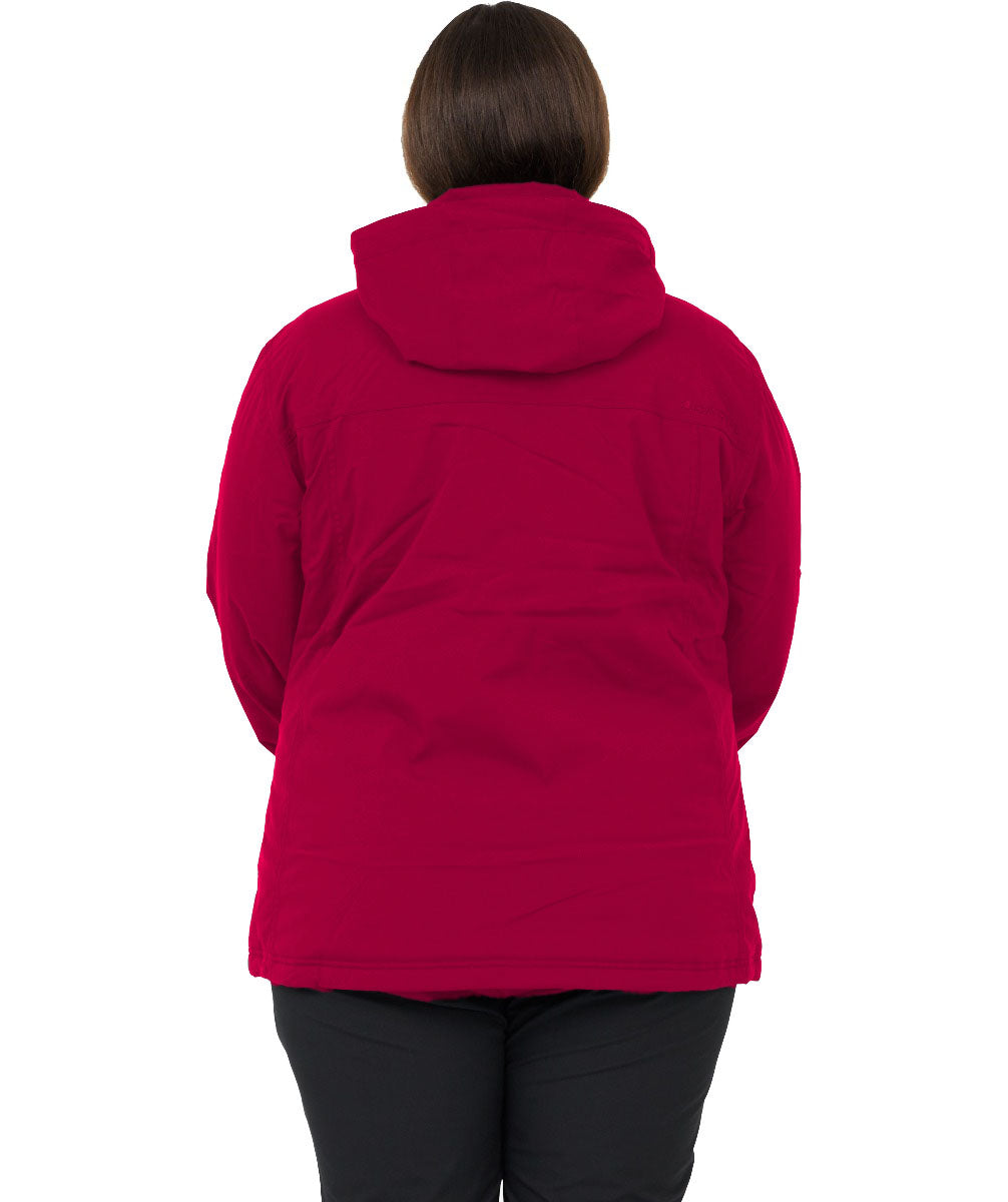 Cartel Brooklyn Ski Jacket Cherry Ripe Plus Sizes 18-26