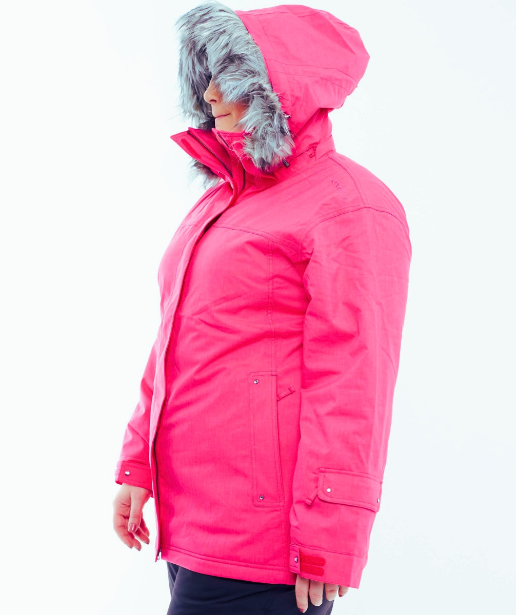 Cartel Brooklyn Ski Jacket Pink Plus Sizes 26 - 30
