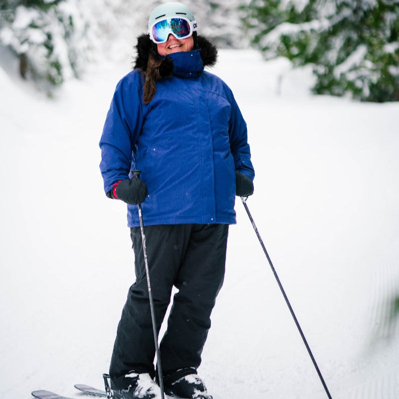 Cartel Brooklyn Stretch Women's Plus Size Ski Jacket Blueberry Navy Size 18-22