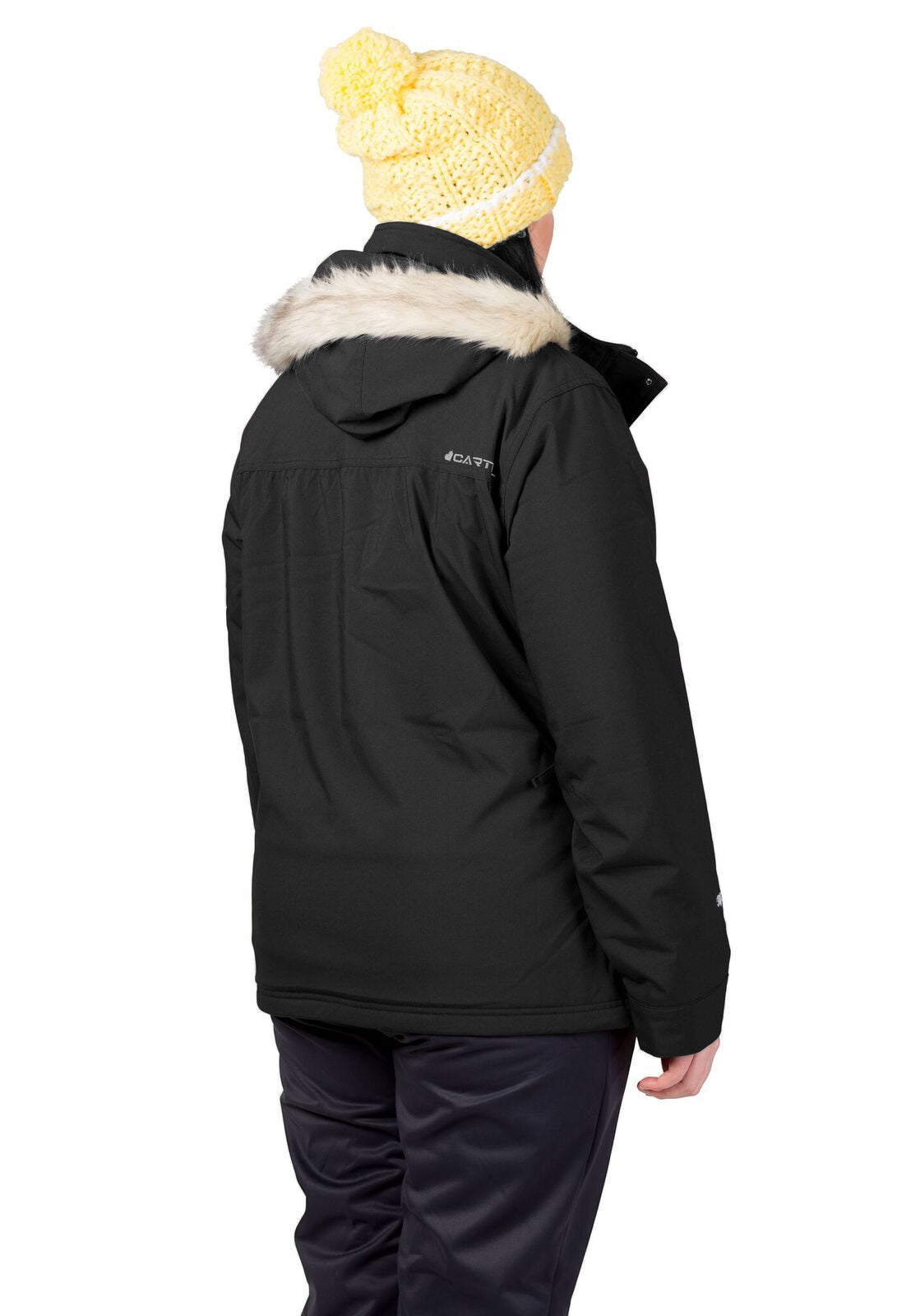 Cartel Brooklyn Stretch Women's Plus Size Ski Jacket Black Sizes 16-30