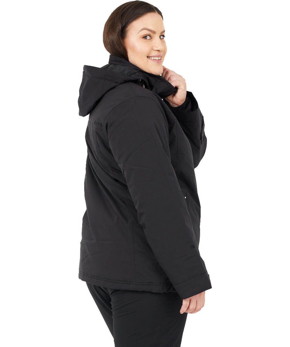 Cartel Brooklyn Stretch Women's Plus Size Ski Jacket Black Sizes 16-30
