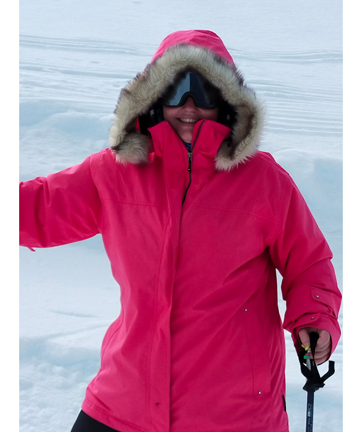 Cartel Brooklyn Ski Jacket Pink Plus Sizes 26 - 30