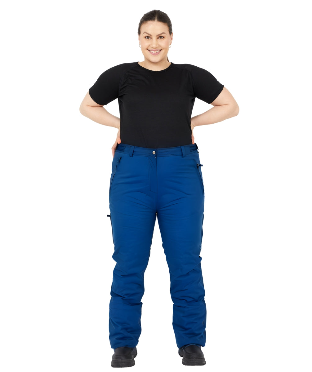 Cartel Canada Stretch Ski Pants Blue Short Plus Sizes 20 22