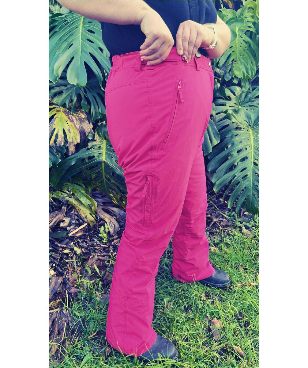 Cartel Canada Stretch Ski Pants Pink Plus Sizes 18-30