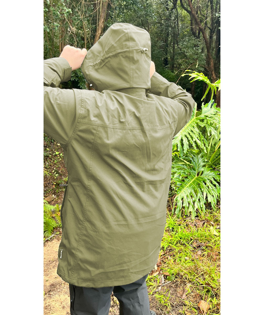 CLEARANCE - Cartel Seattle Stretch Shell Jacket Army Green Plus Size 18