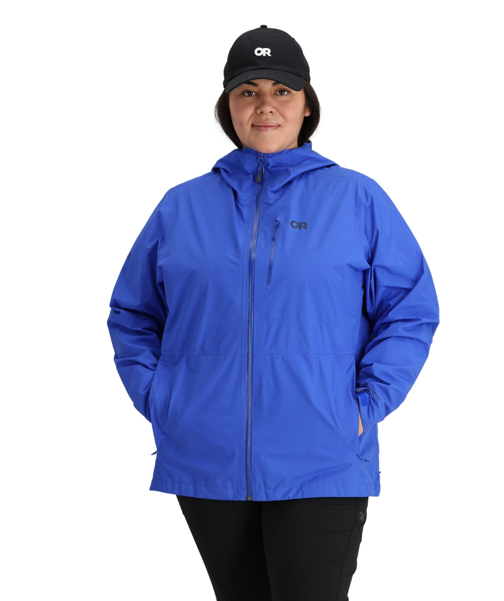 Outdoor Research Women’s Aspire II Goretex Rain Shell Jacket Ultramarine sizes 2X & 4X