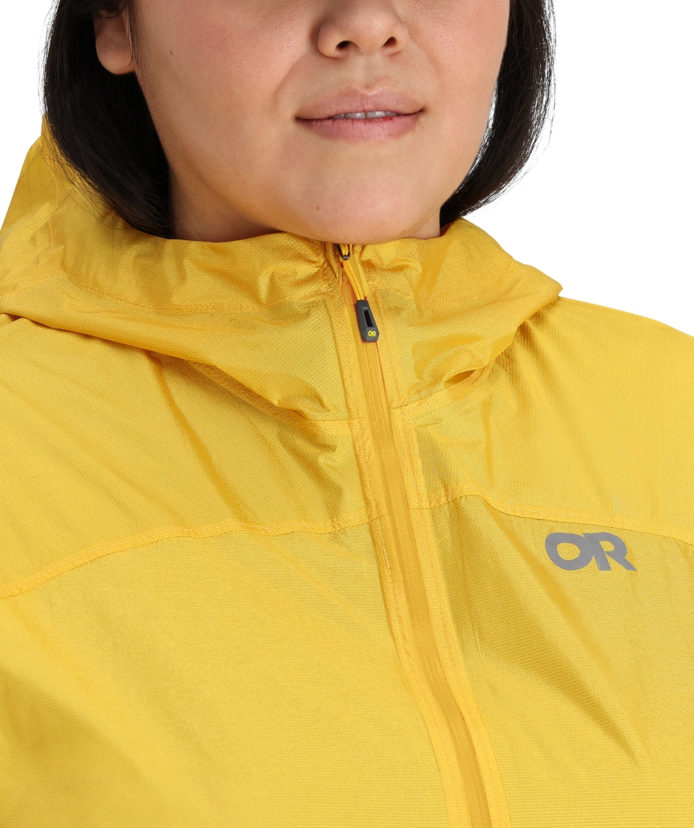 CLEARANCE - Outdoor Research Helium Women's Plus Size Rain Jacket Saffron USA size 3X