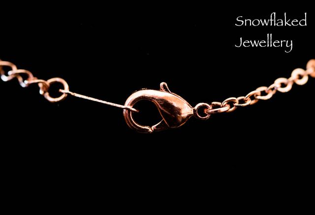 Gertrude Rose Gold with Austrian Crystal Snowflake Necklace