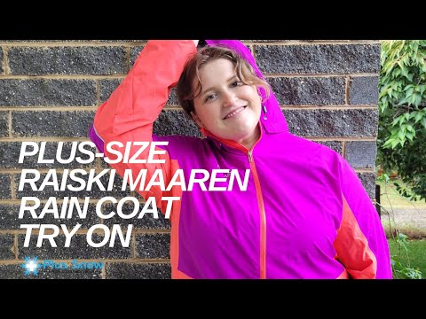 CLEARANCE - Raiski Maaren Womens Plus Size Rain Jacket Crocus Purple sizes 22-24