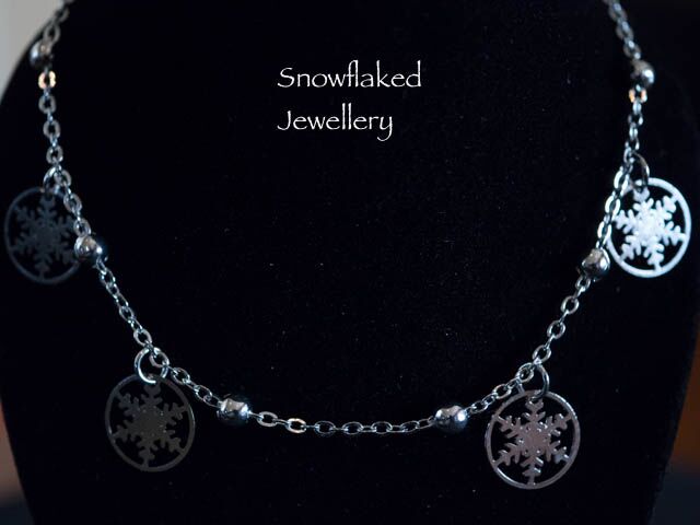 Kelly Snowflake Silver Anklet Womens Snowflaked Jewellery