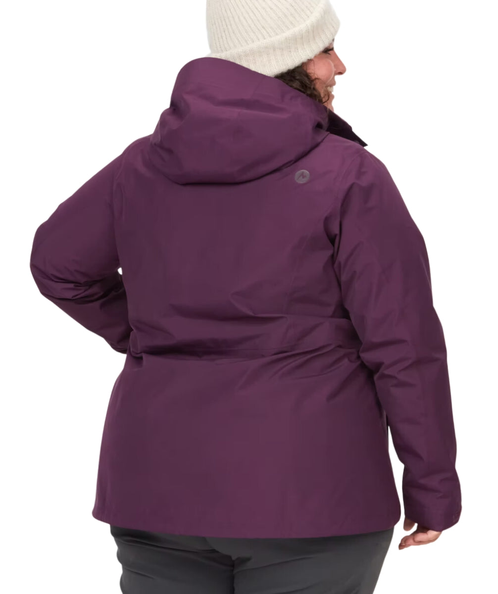Marmot Minimalist Goretex Component 3in1 Women's Jacket Purple Size USA 1X
