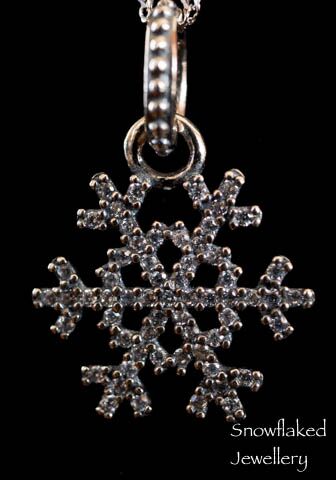 Mary Snowflake Sterling Silver Charm Necklace Womens Jewellery