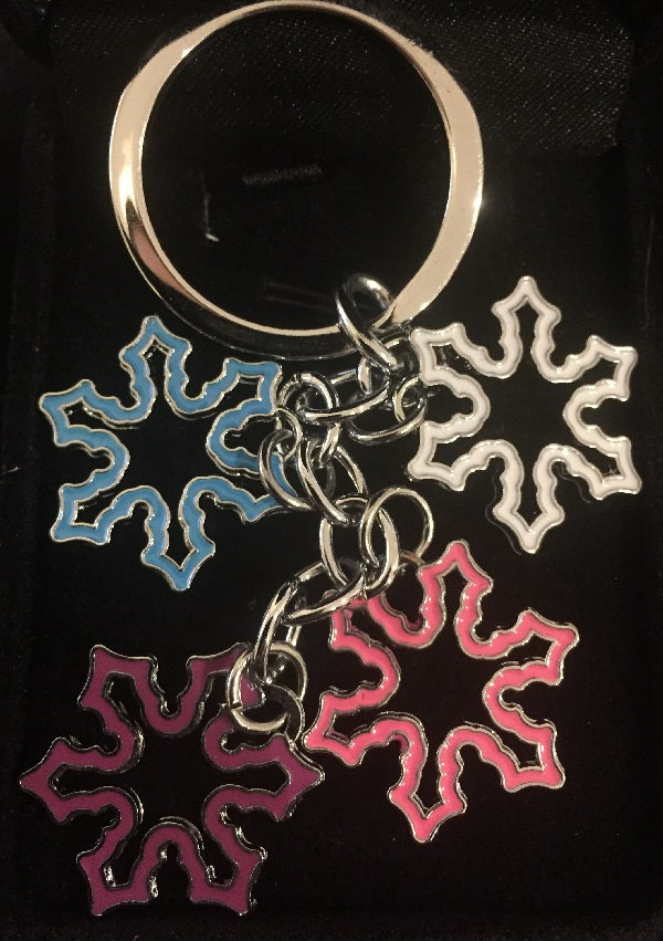 Murdoch Multicoloured Snowflake Keyring