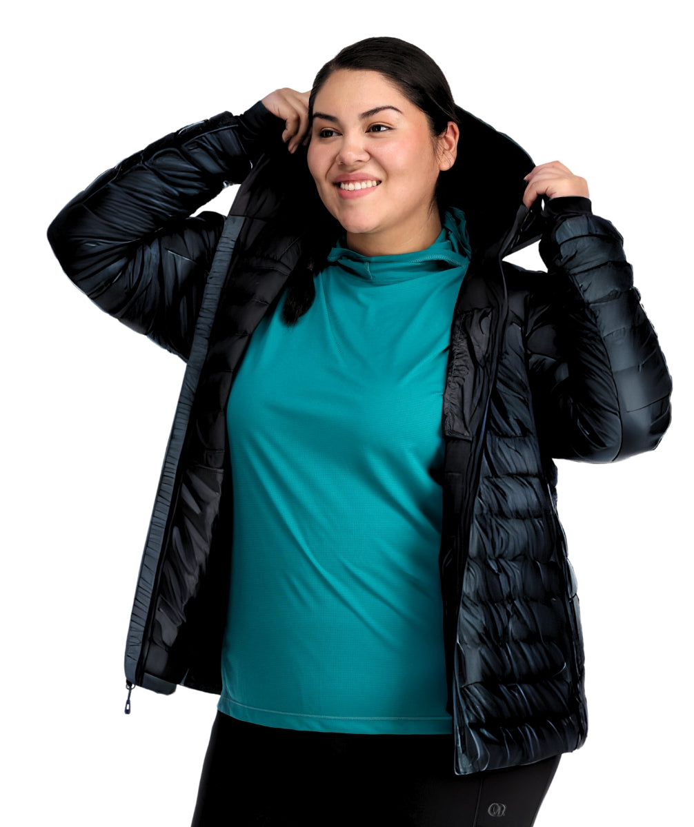 Outdoor Research Helium Hoodie Womens Down Puffer Plus Sizes USA 1X-4X