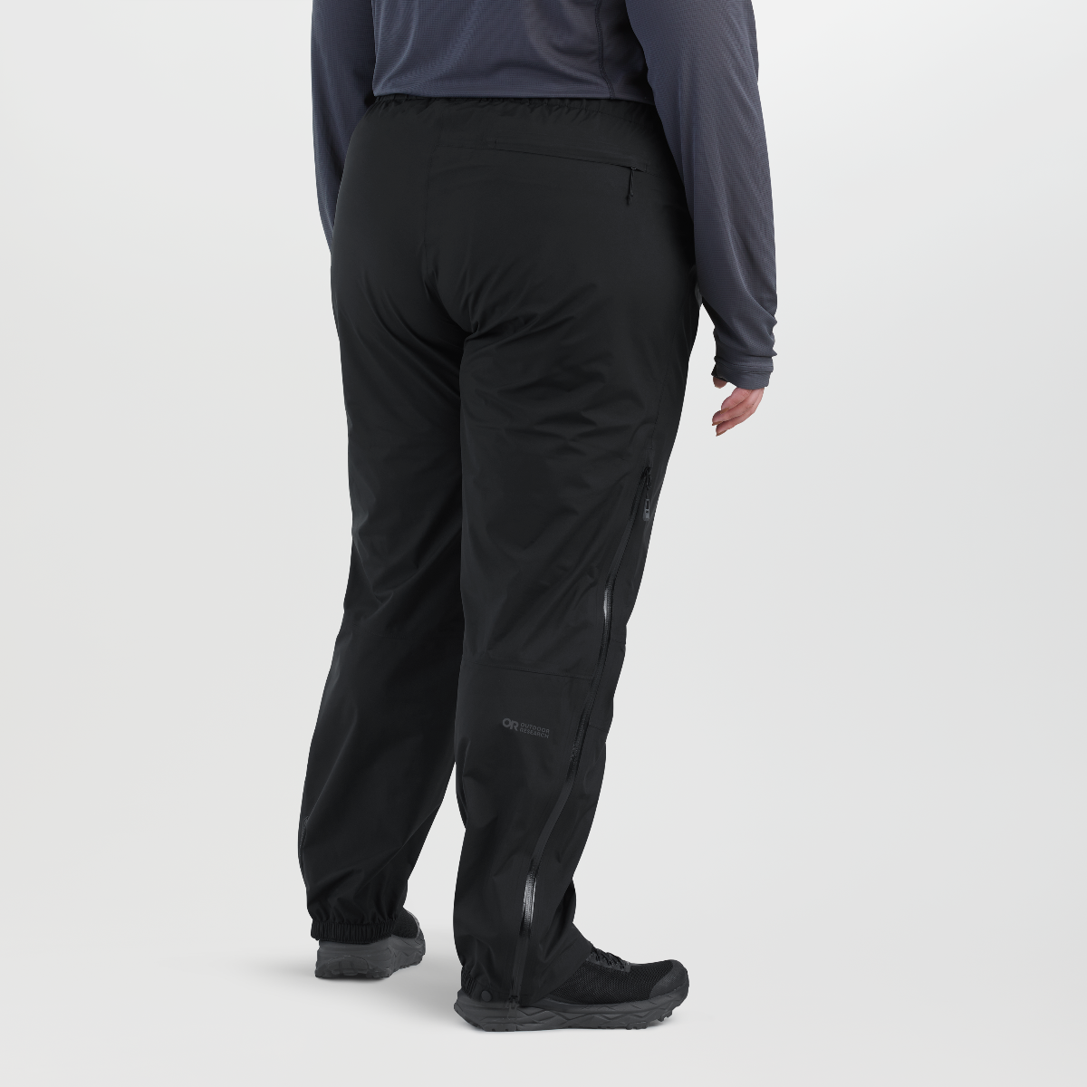 Outdoor Research Aspire Goretex Women's Plus Size Rain Shell Pants Black Size USA 4X